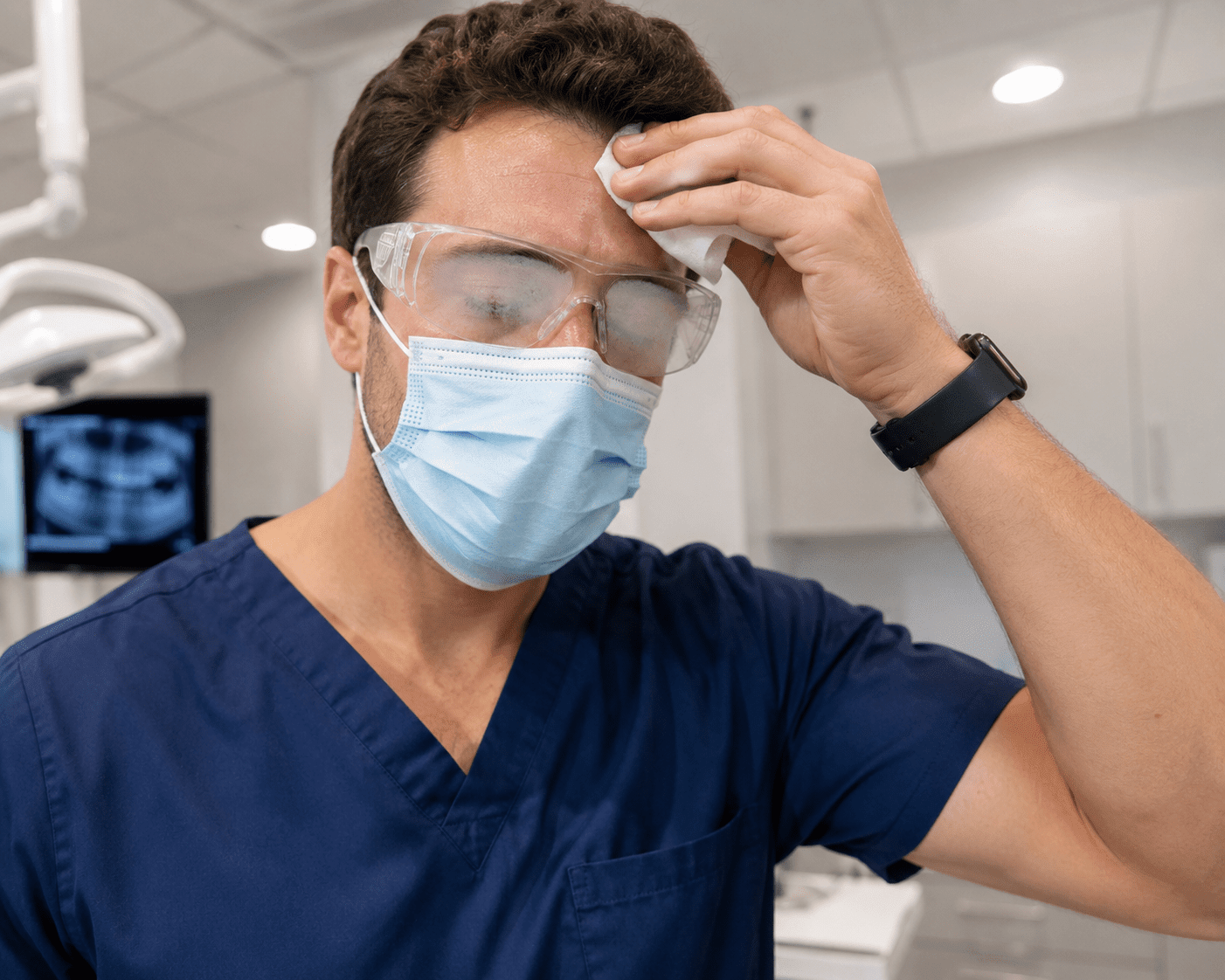 Why Do Safety Glasses and Face Shields Fog Up? The Real Problem Healthcare Workers Face Every Day - Breezy Face