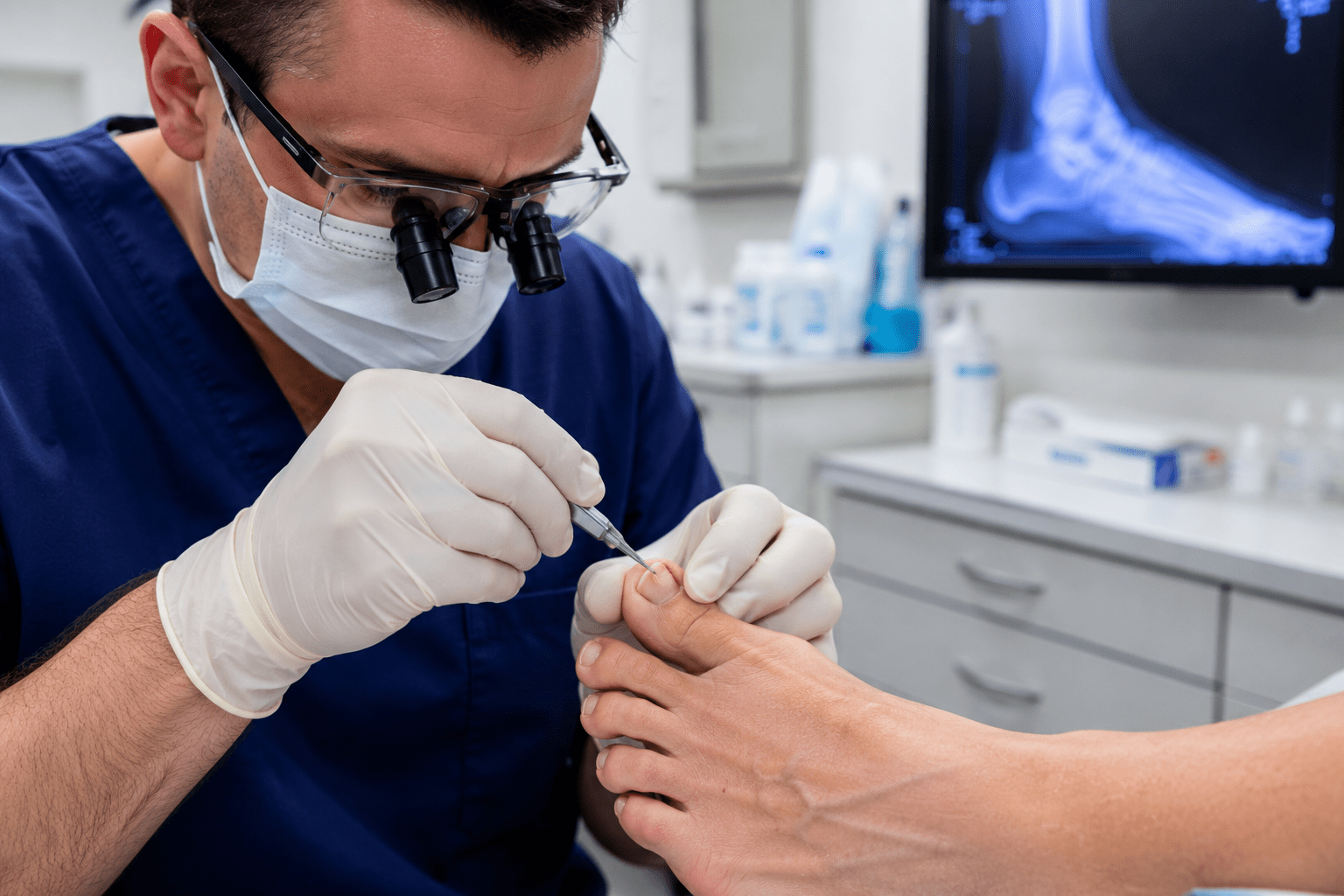 Why Podiatrists and Foot Care Professionals Should Wear Face Shields During Patient Care - Breezy Face