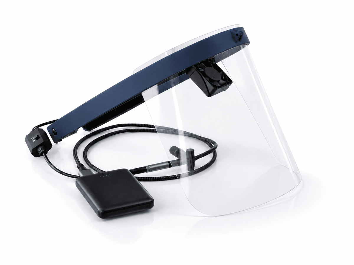 Breezy Face Dental Face Shield with Cooling Fan for Loupes - Breezy Face