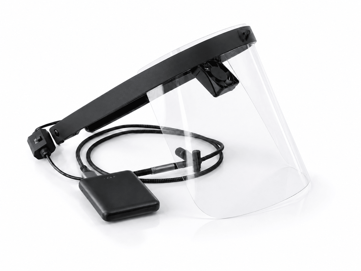 Breezy Face Dental Face Shield with Cooling Fan for Loupes - Breezy Face
