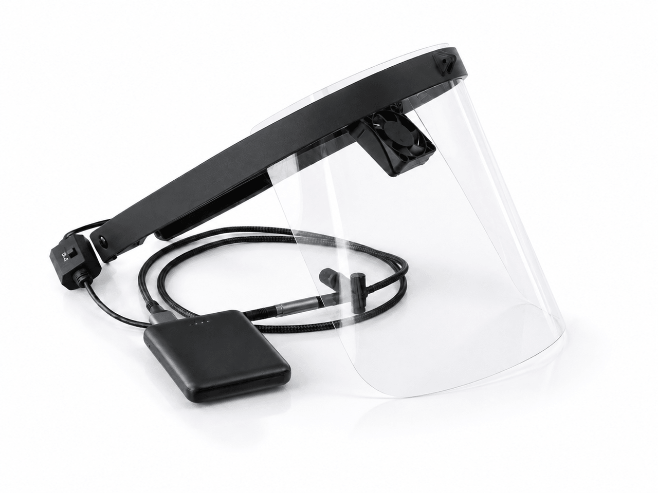 Breezy Face Dental Face Shield with Cooling Fan for Loupes - Breezy Face