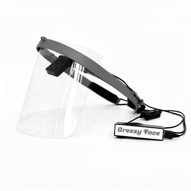Breezy Face Shield Starter Kit - Breezy Face dental face shield in grey