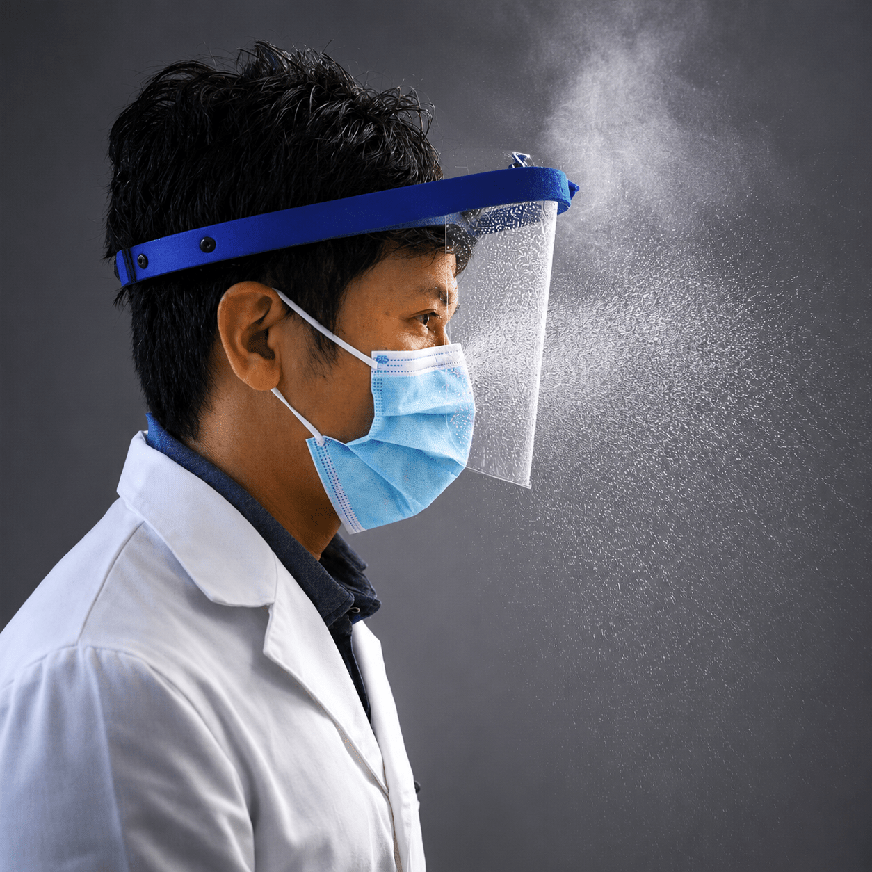 Dental Face Shield with Cooling Fan - Breezy Face