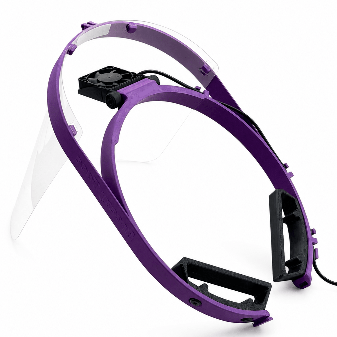 Dental Face Shield with Fan | Breezy Face Active Cooling Face Shield - Breezy Face