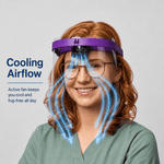 Dental Face Shield with Fan | Breezy Face Active Cooling Face Shield - Breezy Face