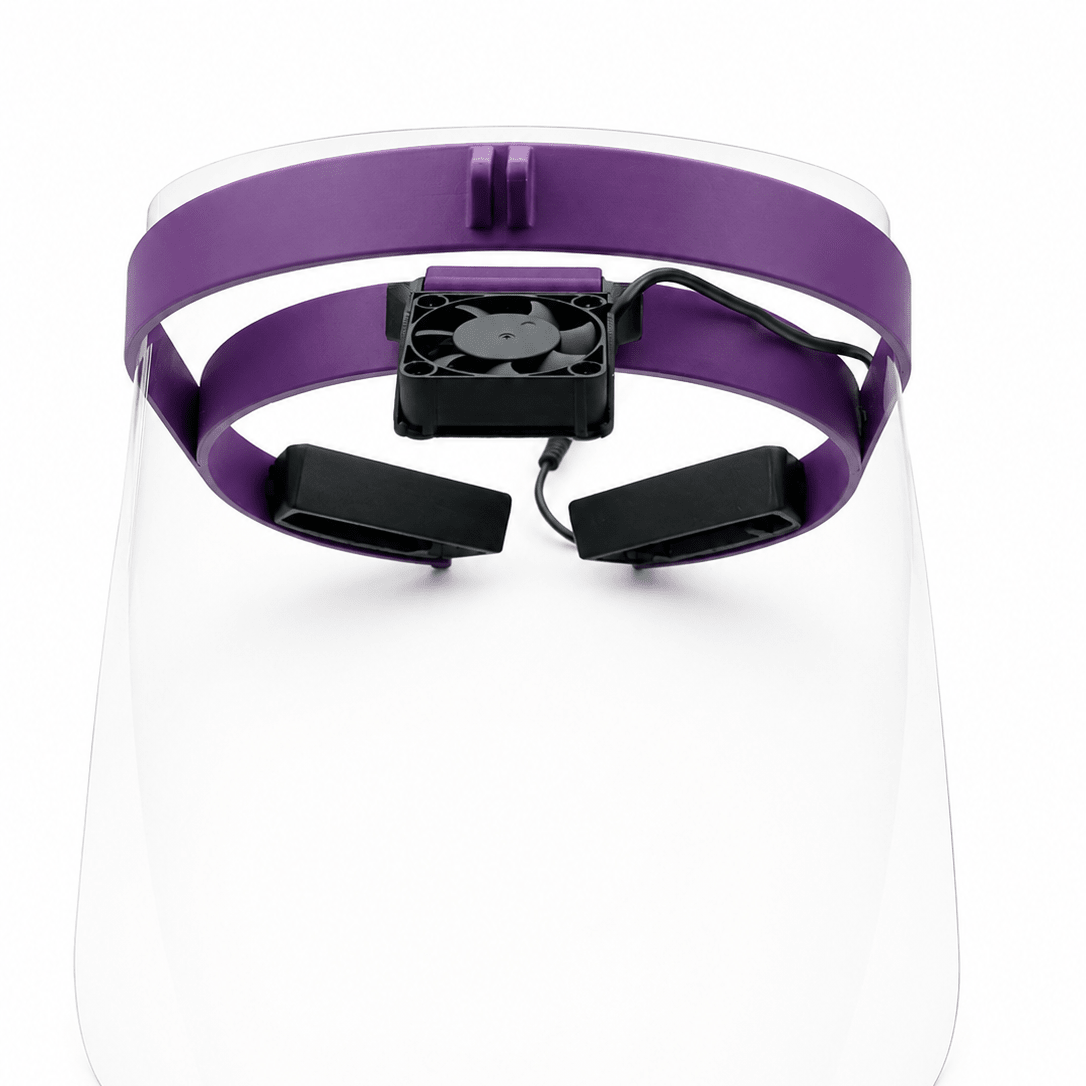 Dental Face Shield with Fan | Breezy Face Active Cooling Face Shield - Breezy Face